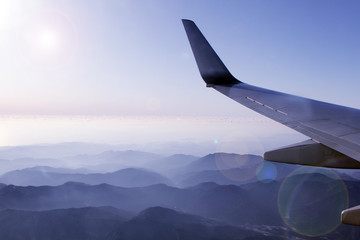 Obraz premium 飛行機からの風景