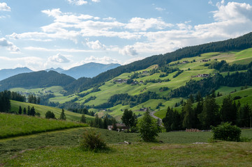 Fototapeta na wymiar The Rugged Mountain Ranges of the Italian Dolomites