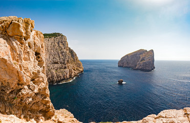 Fototapeta na wymiar Panoramic view of the cliff of 