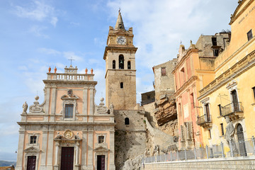 Chiesa Madre Church in the Medieval italian city of Caccamo, Sicily, Italy