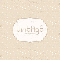 Vintage style dotted background with grungy texture