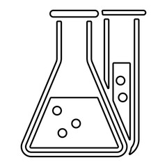 Einschulung Icon - Reagenzgläser