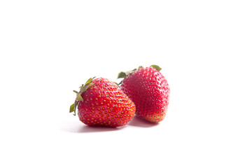 Strawberry fresh ripe sweet berry isolated on white