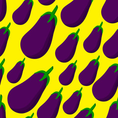 Pattern  eggplant  on the  background