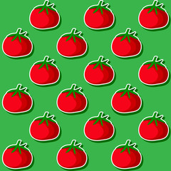 Pattern  tomato  on the  background