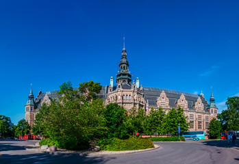 Fototapeta premium the central area of the old city park. Panorama
