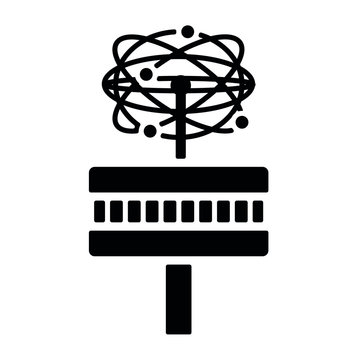 black abstract science symbol clip art preview