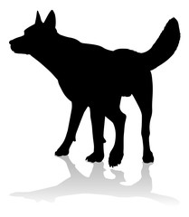Dog Silhouette Pet Animal