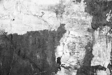 Wall fragment with scratches and cracks