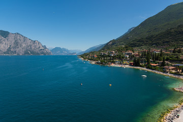 Obraz premium View from Malcesine Lake Garda