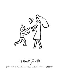 인사말 / 손으로 쓴 글씨체