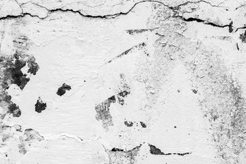 Wall fragment with scratches and cracks