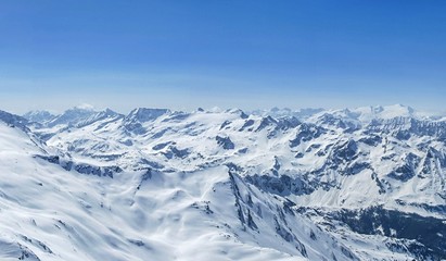Plakat Winter Alps panorama
