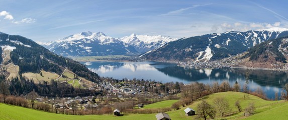 Panorama of Alps with Zell am See