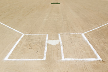 Baseball field chalk lines