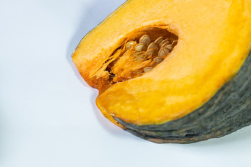 alien pumpkin sleep concept funny fruit with copy space , isolated