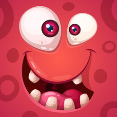 Funny, cute, crazy monster characters. Halloween illustration Vector eps 10