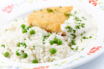 cutlet with rice