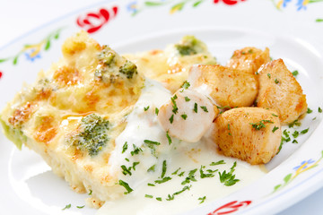 chicken with roasted vegetables