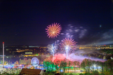 Naklejka premium Feuerwerk in Landshut