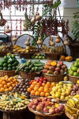  Fresh exotic fruits in Mercado Dos Lavradores. Funchal, Madeira, Portugal