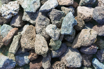 Stones of a lava rocks for a grill