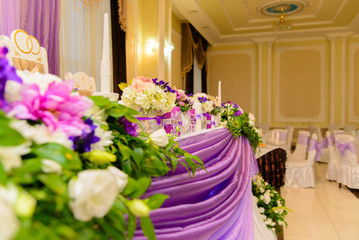 Chic and bright festive bouquet of flowers