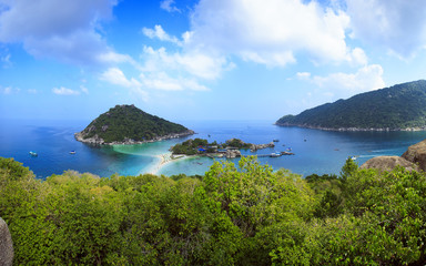 View of the island Nangyuan 24 January 2015. Thailand