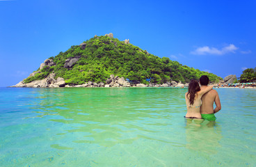 View of the island Nangyuan 24 January 2015. Thailand