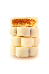 Pineapple Cream Cheese Tart Gift Set on iSolated White Background