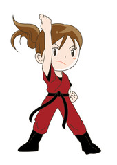アクションポーズ・女の子