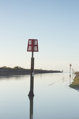 The sunrise on the harbor