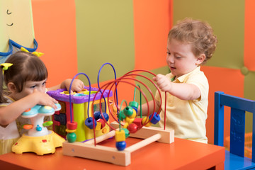 Children play in nursery