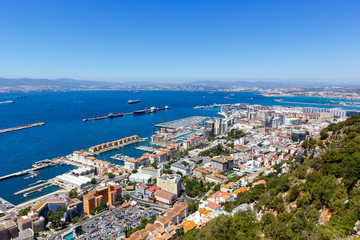 Naklejka na ściany i meble Gibraltar Hafen Stadt