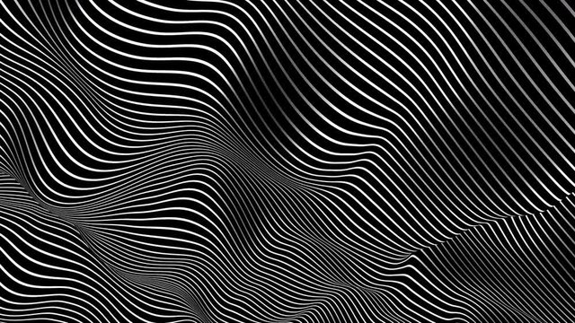 Black and White Stripes - Seamless Loop