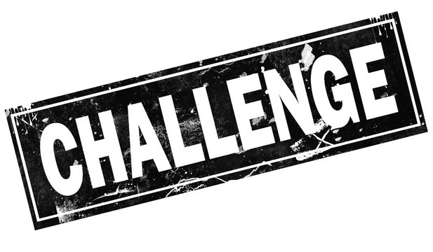 Challenge word with in black frame word