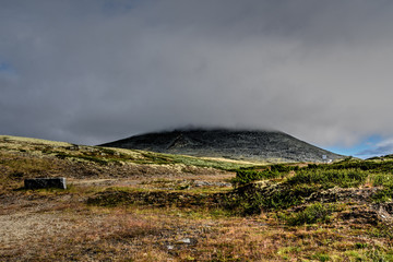 Nuage sur volcan