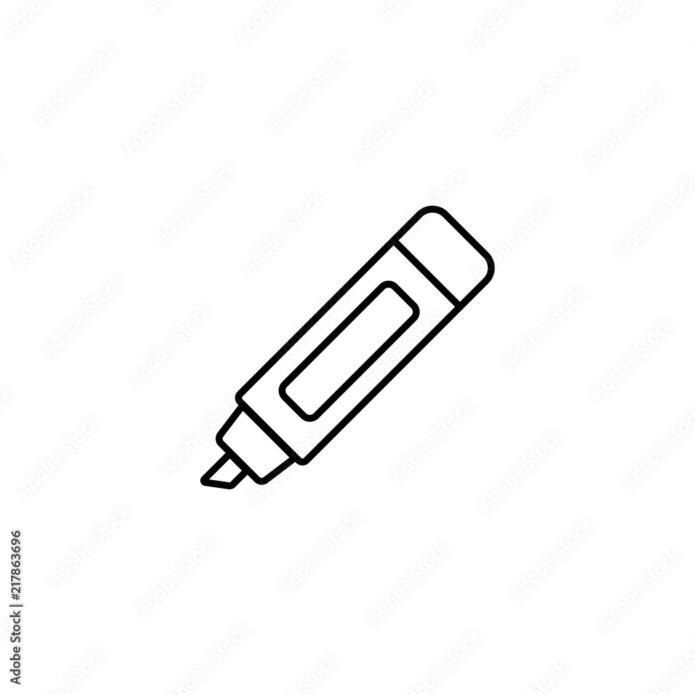 Poster marker line icon. marker concept symbol. simple element vector illustration