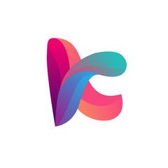 Fototapeta premium Letter K logo