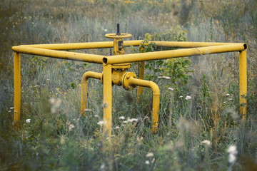 Yellow pipes for gas production in ground