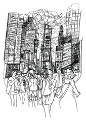 Times square in New York