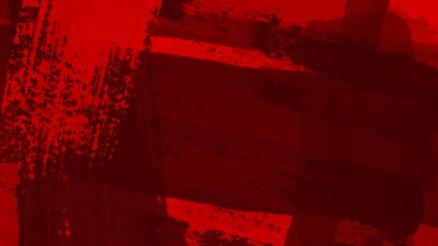 Animated red brush strokes background for arts and horror themed titles.