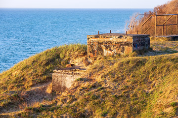 Ehemalige Bunkeranlage in der Nähe von Ahrenshoop an der Ostsee