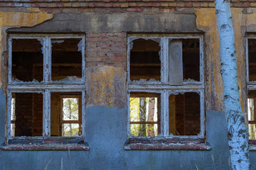Fototapeta premium Abrisshaus