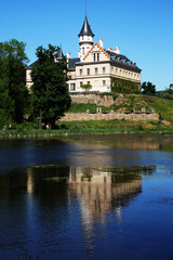 Fototapeta na wymiar old Radun castle in the czech republic