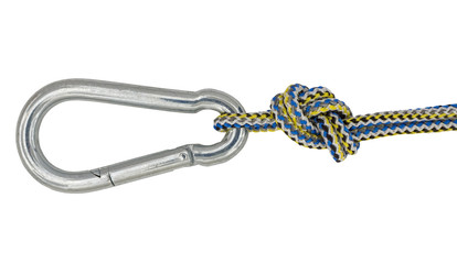 carabiner and rope