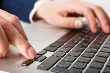 Businessman working at computer