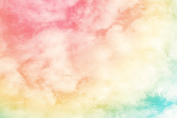 sun and cloud background with a pastel colored


