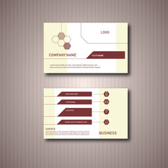 Naklejka premium Light color Business card