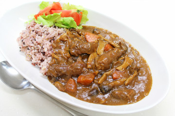 カレーライス　雑穀米